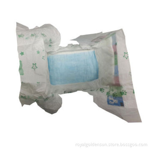 Baby diapers with Velcro tapes and multiple printed clothlike backsheet